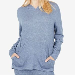 UGG Blue V-Neck Sweater with Soft Knit Texture